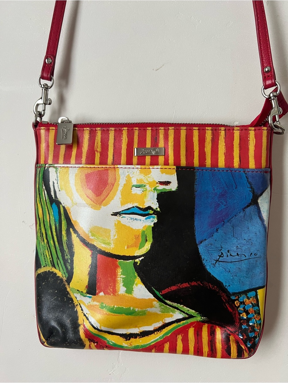 Vintage ICON Colorful Portrait Crossbody Bag - Pablo Picasso